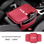 Auto k&auml;etoe karbi matt keskkonsooli hoiukoti tarvikud Kia Rio Soul Seltos Forte K5 K3 Niro Sorento Stinger Sportage jaoks punane