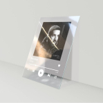 DUOYING Kohandatud akr&uuml;&uuml;lalbumikaas Kohandatud muusikakaas Spotify lauluposter Skanneri m&auml;nguprindi v&otilde;tmehoidja gray