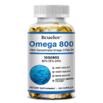 Omega 800 &Uuml;likontsentreeritud Kala&otilde;li 1000 mg - EPA-DHA Valem - 120 Kapslit 120PCS white