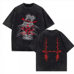 Vintage pestud Jujutsu Kaisen CHOSO T-s&auml;rk Naistele Meestele Anime Puuvillane T-s&auml;rk Suvine Harajuku Street Meeste Topid R&otilde;ivad S