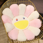 V&auml;rviline Takashi Murakami Vikerkaarelill Padi Pehme M&auml;nguasi Lastele Ja Kollektsion&auml;&auml;ridele Pink White,40cm/15.7in