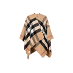 Burberry naiste kahepoolne ruuduline merinowillist poncho, v&auml;rv: Camel/Archive Beige, tootekood: 40294061 One Size 1 khaki