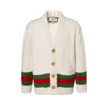 GUCCI Wed detailne kootud kampsun 706735-XKCJ4-9146 S aprikoosi