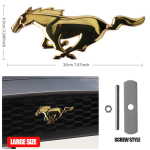 3D metallist auto esiv&otilde;re embleem Ford Mustang ST Racing Focus Fiesta EcoSport Escort Ranger Fusion Mondeo Edge Taurus Shelby jaoks