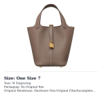 HERMES Picotin Lock 18 K&auml;ekott H056289CC18 One Size 7 gray