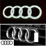 4D &uuml;mbertehtud LED-lamp auto esiv&otilde;re pagasiruumim&auml;rk AUDI A3 A4 A5 A6 A7 A8 S3 S4 S5 S6 S7 Q3 Q5 Q7 TT kaunistustarvikud 24.9x8.9cm h&otilde;bedane valge v&auml;rv