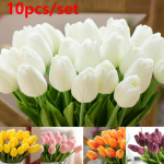 10tk/komplekt Tulip mini kunstlilled kodukaunistus pulmalilled k&auml;es