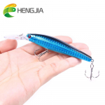 HENGJIA 4TK Minnow Wobbler lant Fishing 3D Eyes Bionic Fishing Bait Accessories 4pc