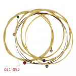 6 tk/komplekt akustilise kitarri keel 011-052, mis sisaldab fosforpronkskeeli t&auml;is heledat tooni 011-052