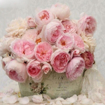 Teemantmaaling kristallidega &uuml;mmargune teemant ristpistes lill n&auml;put&ouml;&ouml; Roosad roosid korv dekoratiivne 30x30CM