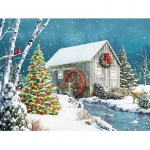 Tikandid K&auml;sit&ouml;&ouml; Teemanttikandid K&auml;sit&ouml;&ouml;komplekt Talvine lumi J&otilde;ulud Teemantmaalid Seinakunstid 20X30CM