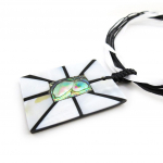 Les Tr&eacute;sors De Lily [E7208] - Collier Cr&eacute;ateur 'Kilimanjaro' Nacre valge