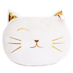 Les Tr&eacute;sors De Lily [Q9978] - valgest kullast  Cats  padi - 40x30 cm valge