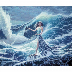 Ise isetegemise ilus t&uuml;druk meres maastik Teemantmaal Ristpistes Teemanttikandid Kodukaunistus 20X30CM