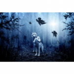 5D Teemantmaal Hundi Teemanttikandid Loomade Teemantristpistes 20X30CM