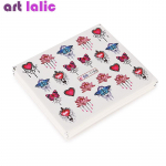 24 tk Barokkne k&uuml;&uuml;nekunst vee&uuml;lekande kleebis pits lilled kaelakee mustriga kaunistused liugur manik&uuml;&uuml;r vesim&auml;rgi kleebised