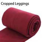 Fliisist soe jalus K&auml;rbitud Soliidne S&uuml;gis Naiste V&auml;rvilised Retuusid Sukkp&uuml;ksid Venivad Cropped Leggings veinipunane v&auml;rv