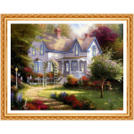 Teemanttikandid unistuste maja Teemant isetegemine &uuml;mmargune puur Rhinestone kleebitud t&auml;ielik k&auml;sit&ouml;&ouml; n&auml;put&ouml;&ouml; 20X30CM