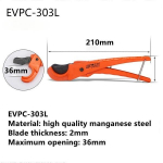 PVC torul&otilde;ikur 36mm 42mm 63mm alumiiniumsulamist kerega p&otilde;rkk&auml;&auml;rid k&auml;&auml;rid torul&otilde;ikur PVC/PU/PP/PE vooliku l&otilde;ikamise k&auml;sit&ouml;&ouml;riistad 303 l