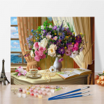 Kunst DIY maalimine numbrite j&auml;rgi Teemantmaal Kodukaunistus &Otilde;limaal Digitaalne &otilde;limaal Hobid Numbrite maalimine 40x50cm no frame