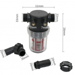 20 mm 25 mm 50 v&otilde;rgusilmaga roostevabast terasest suure vooluga n&auml;htav filter l&auml;bipaistev veetoru eelfilter Aia kastmise p&otilde;llumajandust&ouml;&ouml;riist 20mm