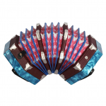 Concertina akordion 20 nupuga 40 pilliroo anglo stiil koos kandekotiga