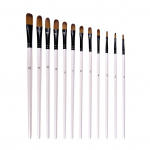 6 tk/12 tk Filberti v&auml;rvipintslite pintslikomplekt nailonist juuksev&auml;rvi pintslite komplekt akr&uuml;&uuml;l&otilde;li akvarelli jaoks 12PCS Filbert Brushes