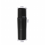 Tolmuimeja harja otsiku vooliku&uuml;henduse adapter 32 mm kuni 32 mm 35 mm must