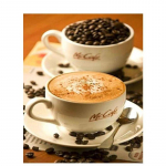 5D Teemantmaaling Kohvi magustoit T&auml;isringi teemantkunst tikandid Mosaiik Nat&uuml;&uuml;rmort Kodukaunistus 40x50cm Full Round 20x30CM