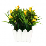 1 tk kunstlill Callalily potis bonsai elutoa kontoriaia sisekujundus kollane
