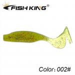 FTK silikoonist helendav pehme sabalant 5-osaline tagumine lant Jig-voobleri lant 100 mm 6,5 g kummist peibutis bassiriistad 5pcs roheline