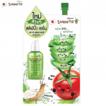 Smooto Tomato Aloe Snail White Acne Sleeping Serum 10 g. x 1 / 3 / 6 pcs - Thai Skin Care 10 g.