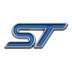 3D metallist ST auto rooliratta embleemi kleebis ST Focus x 2 3 Kuga FIESTA MONDEO VIGNALE ECOBOOST KUGA Auto Car Styling jaoks