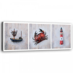 L&otilde;uendiprint Boat Crab Lighthouse 90x30 punane