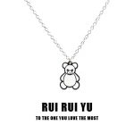 RUI RUI YU Outline Bear kaelakee ripats kaelakee naistele meestele t&uuml;druks&otilde;brale paarile armuke ehted 1 PC