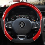 PU nahast auto roolikate Renault Scenic Clio Laguna 2 3 4 5 Kangoo Fluence Megane Trafic Talisman Twingo jaoks RED D SHAPE