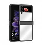 Kukkumisvastase moepeegli disainiga katte&uuml;mbris Samsung Galaxy Z Flip 3 5g Flip3 libisemiskindlale telefonikott Samsung Z Flip 3 &uuml;mbrisele for Galaxy Z Flip 3 roosa kuldne v&auml;rv