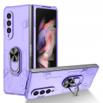 &Uuml;mbris Samsung Galaxy Z Fold 3 n&auml;htamatu r&otilde;ngahoidjaga alus, kriimustusvastane Zfold3 kaitse p&otilde;rutuskindel luksuslik kokkuklapitav kate For Samsung Z Fold 3 roosa