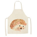 Multifilmi Hedgehog Print k&ouml;&ouml;gip&otilde;ll Varrukateta puuvillane ja linane p&otilde;ll meeste ja naiste majapidamises kasutatavad puhastusvahendid 47x38cm