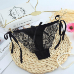 G-stringiga alusp&uuml;ksid Puuvillane naiste aluspesu pits T seljaosa Naiste madala v&ouml;&ouml;kohaga stringid intiimpesu K49 one size must