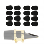 16 tk/partii Standardsed 0,8 mm silikoonsaksofoni huulikupadjad alttenorsaksofonile/klarnetile, saksofoni huuliku plaastrid