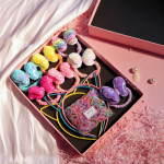 1 Komplektikarbi litrid Armsad suured liblikaga juuksepaelad naistele t&uuml;drukutele v&auml;rvilised juukseaksessuaarid kummipaelaga elastsed juuksesidemed