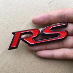 1 tk 3D metallist RS logoga autoembleemi tagumine pagasiruumi kleebis iluv&otilde;re m&auml;rk Sport versiooni modifikatsioon Badge Sticker