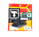 Jackall Soft Lure Rhythm Grub 3 tolli solid black (2242)