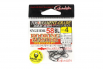 Gamakatsu 67297 Single 58 BL Barbless Hooking Master konks, suurus 4 (1160)