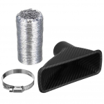 Universaalne auto esikaitseraua turbo &otilde;hu sisselasketoru s&uuml;sinikkiust v&auml;limus automaatne k&uuml;lma &otilde;hu sisselaskes&uuml;steemi lehtri komplekt turbiini sisselaskeava 1Set