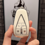 4 5 nupuga TPU auto kaugjuhtimispuldi v&otilde;tme&uuml;mbrise kaane korpuse pult Changan CS35 CS55 CS75 Plus Eado UNI-T 2019 2020 2021 Oushang X5 X7 EV tarvikud 4 Button Key case valge