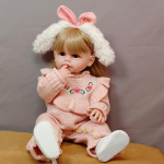55 cm Reborn Baby Dolls Pehme silikoonkorpus Vin&uuml;&uuml;l nukk T&uuml;drukule Vasts&uuml;ndinud Beebile Printsess Beebit&uuml;drukule Kingitused Lapsele