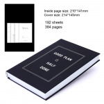 (Saab graveerida logo) Nahast A5 paksendatud kolme aastaplaani raamat, t&ouml;&ouml;vihik, &otilde;pilase p&auml;evaplaneerija, memo, p&auml;evik, k&auml;siraamatu raamat A