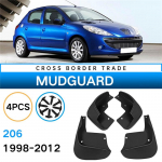 Auto porilapatsid Peugeot 206 1998-2012 jaoks Porikaitsmed Tiivakate Pritsmekaitse Kate Muda Auto Ratta